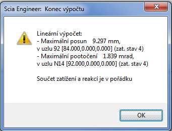 (viz kap. 4.2). P úspěšně dknčené výpčtu se bjeví následující kn: 6.