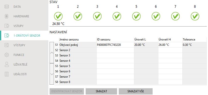 SATEL GPRS-A 25 6.6.4 Blokování Zde můžete vybrat vstup, při jehož narušení / překročení úrovně, dojde k zablokování jiných vstupů modulu. Obnovou vstupu dojde k odblokování ostatních vstupů.