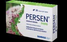 SPÁNEK KLIMAKTERIUM PERSEN mono 30 tablet rostlinný léčivý přípravek ke zmírnění poruch usínání, spánku a mírného nervového napětí PROSTATA CEMIO RED3 GS MERILIN HARMONY 60