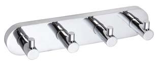 четверной 270 x 25 x 40 mm 104606102 Šestiháček Rail with 6 robe hooks Hakenleiste mit 6