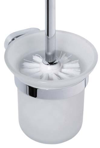 x 60 mm 118412011 WC štětka na pověšení Wall mounted toilet brush with glass dish