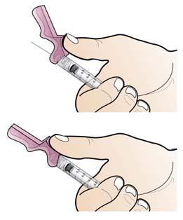 Injekci podejte subkutánně podle místních pravidel a v souladu se správnou aseptickou metodou. 15. Po podání injekce nasaďte růžový bezpečnostní kryt.