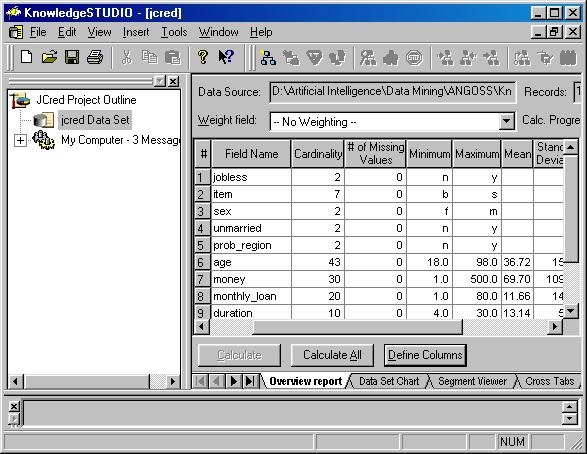 8.5 KnowledgeSTUDIO KnowledgeSTUDIO kanadské firmy Angoss je, ve srovnání s předcházejícími, relativně méně