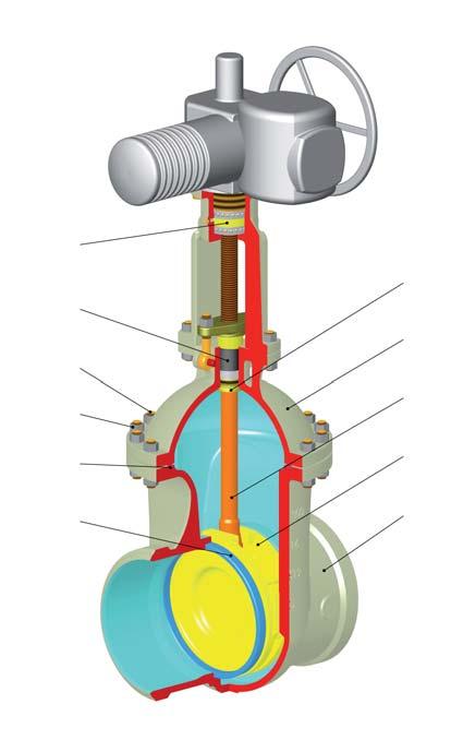 ŠOUPÁTKA SE STOUPAJÍCÍM VŘETENEM RISING STEM GATE VALVES TYP / TYPE S33.