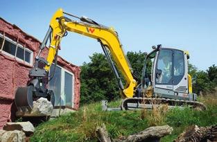 Technické údaje EW65 EW100 Přepravní hmotnost (kg) 6 472 7 720 9 241 10 461 Hloubka výkopu se lžící