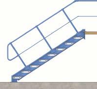 Odpočívadla - Úseky schodiště vedou ve stejném směru (schodiště