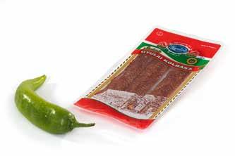 01 Trvanlivé klobásy 1152 Kabanos Exclusive I 120 g obsah krt. / 16 ks teplota sklad. / +2 až +24 C 1153 Kabanos Exclusive s chilli I 120 g obsah krt.