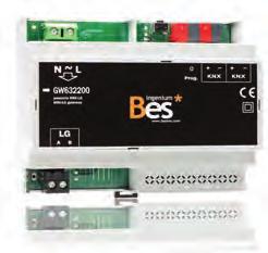 brány klimatizace brány videotelefony BES-LGAC-K BES-GW632200 KNX - LG HVAC komunikační brána pro integraci klimatizačního systému LG s řídícím systémem KNX.