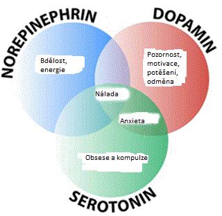 Neuromediátory chemické látky vyskytující se na