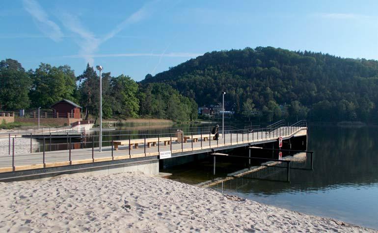 5 Revitalizace pobřeží Máchova jezera ve Starých Splavech vaných směsí, dopravního značení, mostních provizorií, kovových konstrukcí a dalších speciálních činností.