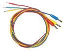 Měřící kabel banánek-jehla, 3ks červený-žlutý-modrý, 1,5m Měřící kabel 1m 16A černý Měřící sonda napichovací červená, zdířka Economy Měřící kabel