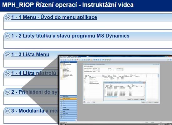 mají studenti k dispozici 36 instruktážních videonávodů pro provádění vybraných klíčových operací v ERP Videa jsou doplněna o