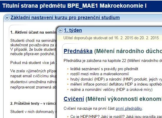 interaktivní osnova a především odpovědníky tvoří pevnou e-learningovou oporu předmětu Interaktivní osnova obsahuje veškeré nezbytné informace o průběhu kurzu