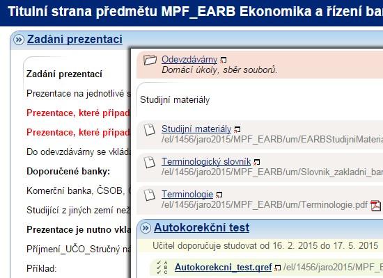 informační rozcestník předmětu Studenti se z ní dozví, co se od nich po dobu semestru vyžaduje a co je čeká Interaktivní osnova navíc nabízí odkazy