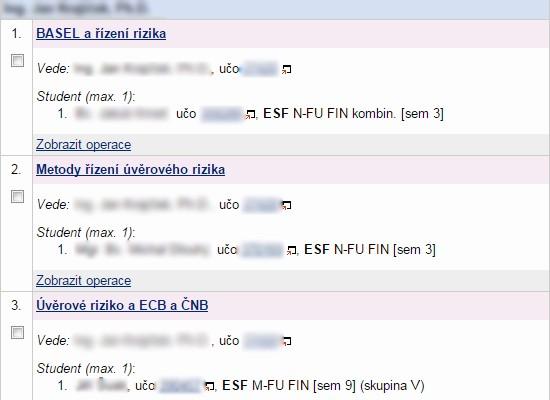 prezentace odevzdávají studenti elektronicky do připravené odevzdávárny Základní informace o jednotlivých tématech mají studenti v interaktivní