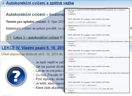 osnova je rozdělená na jednotlivé lekce podle témat a obsahuje jak samotný učební text, tak veškeré potřebné odkazy na ukázková videa, informace pro zvídavé, odpovědníky a další Studijní materiály