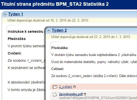 Výstupem předmětu je elektronický test, který je ihned po uložení vyhodnocen Výsledky jsou tak okamžitě k dispozici k dalšímu zpracování To