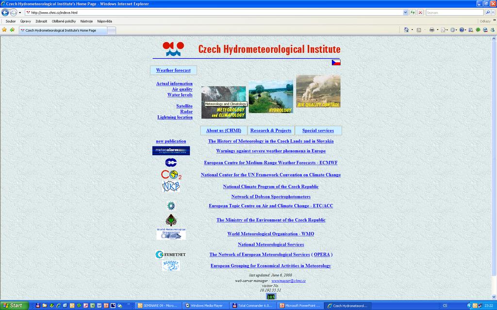 CHMI web