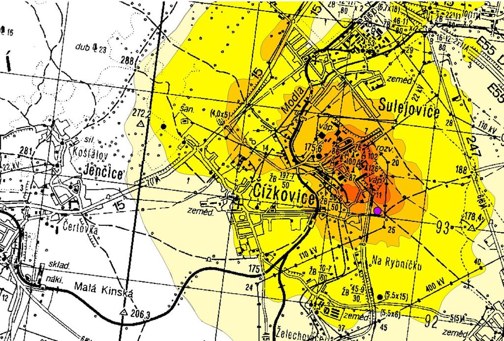 ANALÝZA IMISNÍCH PŘÍSPĚVKŮ PM 10 Podíl jednotlivých skupin zdrojů na výsledné koncentraci PM 10 v místě s