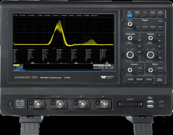 Osciloskopy WaveSurfer 3000 Webcode: 5241 Šířka pásma 200 MHz, 350 MHz, 500 MHz a 750 MHz Vzorkovací frekvence 2 GS/s na