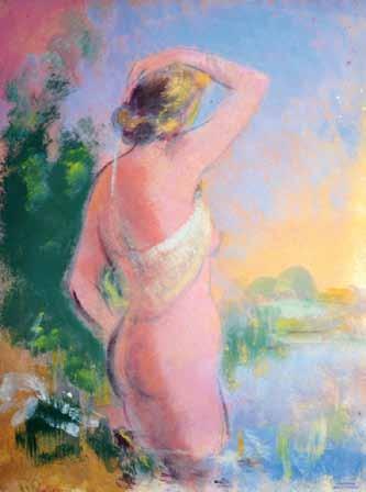 Bohumil Ullrych (1893 1948) Ležící dívka olej, plátno, 17,2 x 28 cm, sign. PD B.