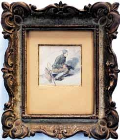 Antonín Waldhauser (1835 1913) Žebrák - slepý chodský chlapec tužka, akvarel, papír, 9 x