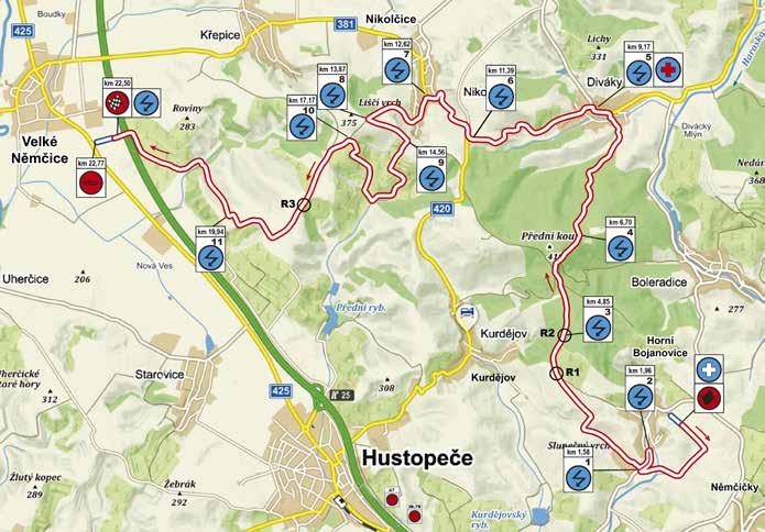 SS 9,12 HORNÍ BOJANOVICE-DIVÁKY-NIKOLČICE - SS MAP RZ 9,12