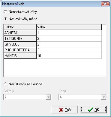 výsedek viv) a zda chceme pro predikované úrovně vypočítat pravděpodobnosti (poe