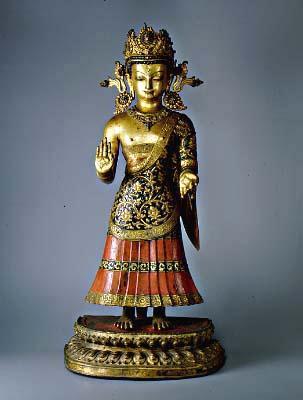 Buddha Dípankara - doslovně osvětlovač, zažehovač kahanu, je legendární první Buddha.
