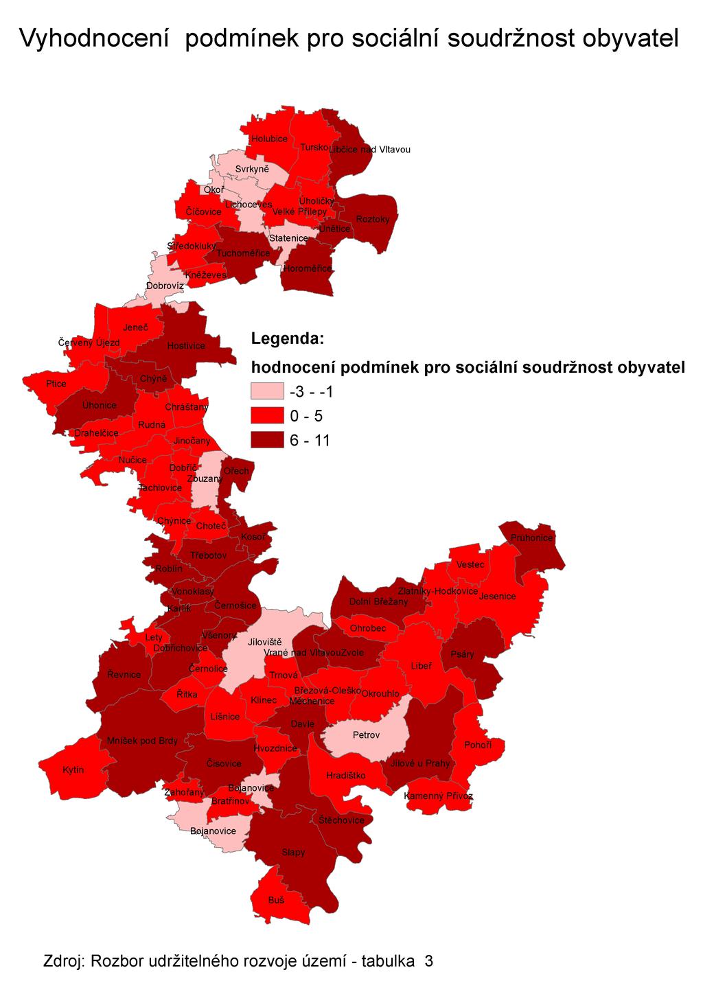 Obrázek 3: Vyhodnocení podmínek pro