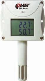 Směšovací poměr (g/kg) Specifická entalpie (kj/kg) Teplota Teplota je měřena