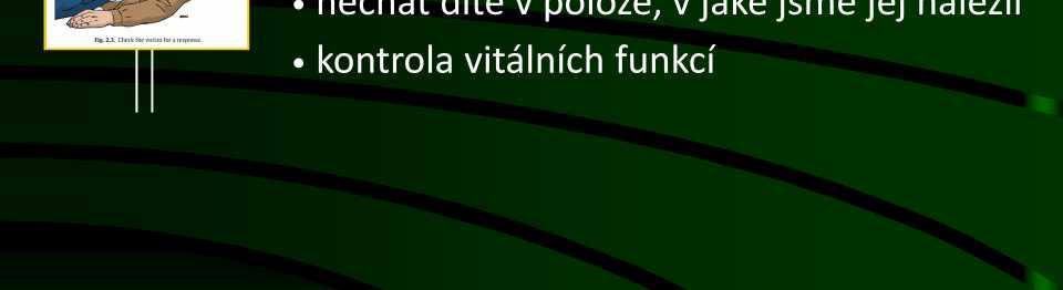 bez reakce na oslovení a/nebo stimulaci zavolat