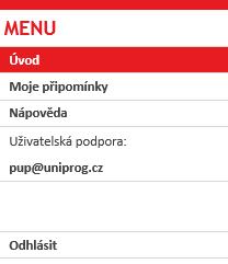 Spuštění a ukončení aplikace Spuštění aplikace Aplikaci spustíte zadáním adresy: https://pup.praha.eu/mp do webového prohlížeče. Tuto adresu naleznete také mj.