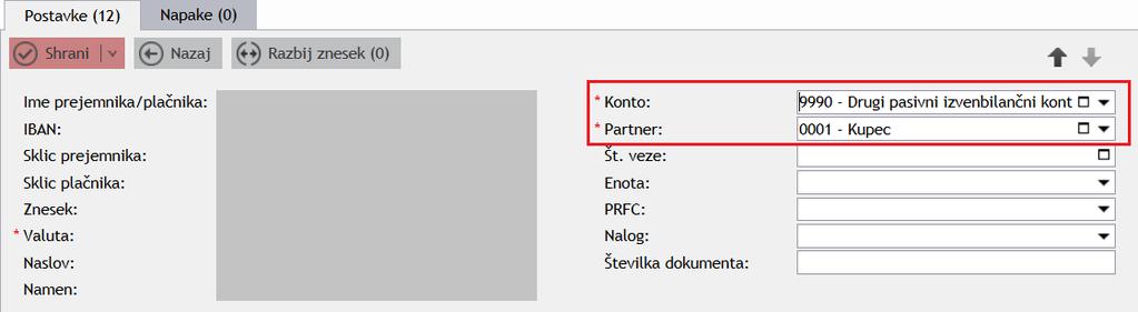 povežete knjižbe z pravimi partnerji oz. konti. Do sedaj je bilo potrebno ročno izpolniti vsako nepovezano postavko, sedaj pa program to naredi sam.