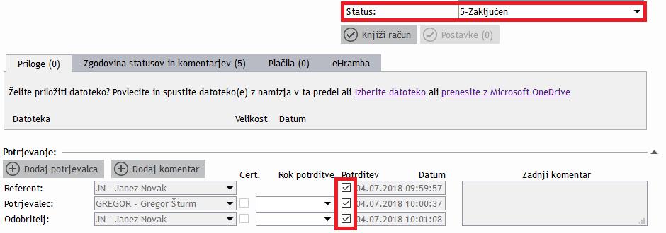 05.07.2018 AccountingBox / spremembe in dodatki KNJIGA POŠTE 1.