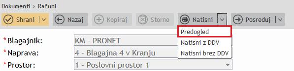 Na seznamu prejetih dokumentov sta omogočena stolpca»plačano«in»za plačati«.