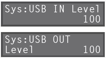Do looperu Stejný výstupní zvuk jako do jacků LINE OUTPUT * Knob [OUTPUT LEVEL] nemá vliv na USB audio (OUT).