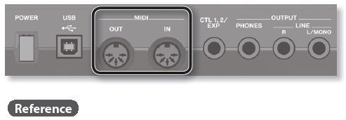 MIDI nastavení Systémová nastavení (nastavení celého RC-505) Zde můžete provádět nastavení pro použití RC-505 ve spojení s externím MIDI zařízením nebo s USB MIDI zapojením.