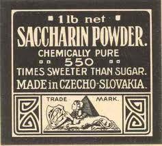 Sacharin nejstarší náhradní sladidlo náhodně objeven v roce 1878 označení kódem E 954 200-700x sladší než sacharóza má nepříjemnou hořkou nebo kovovou pachuť stabilní vůči