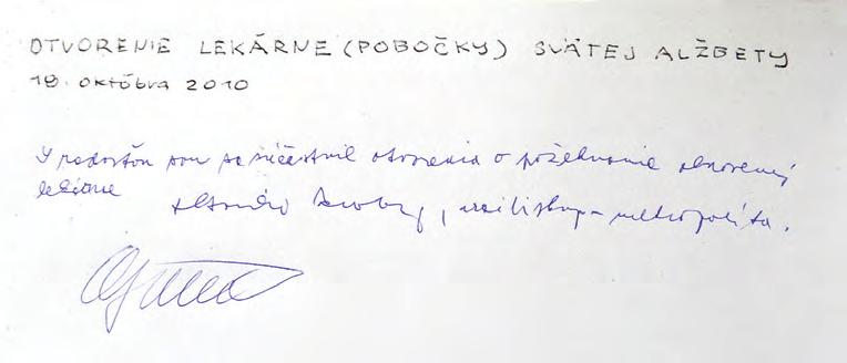 1950, priblížil prítomným riaditeľ ústavu doc. MUDr. Juraj Kaušitz, CSc., h. prof. Lekáreň sv.