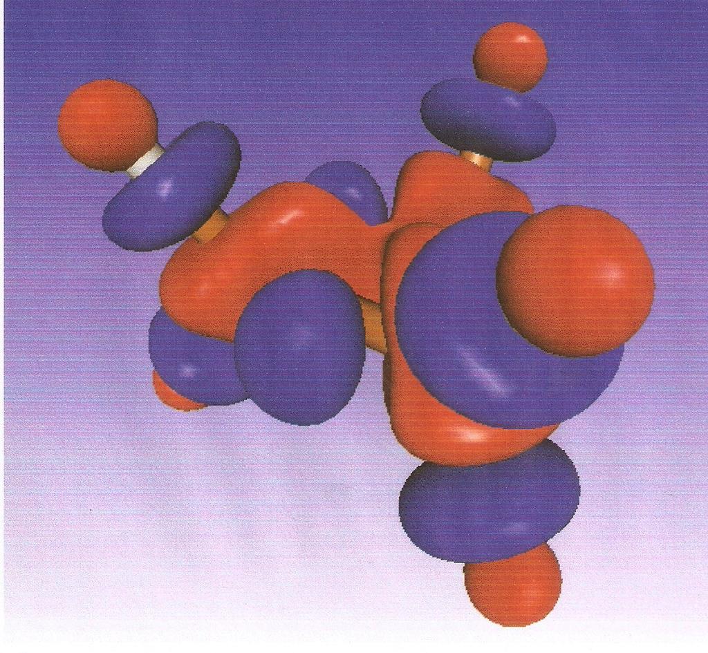 Jsou modelovány povrchy tvarů molekul cyklopropanu VRML 2.