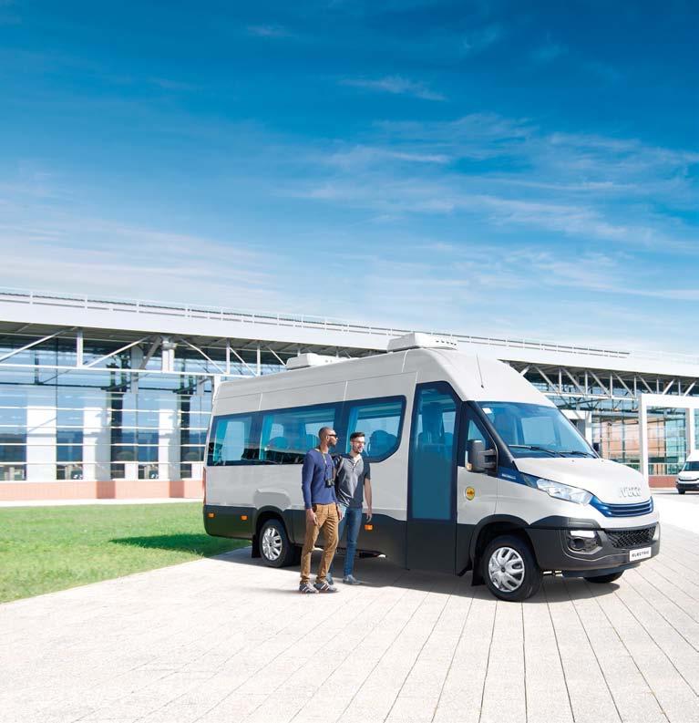 ELECTRIC. MINIBUS S NULOVÝMI EMISEMI. Nová Daily Electric je jedinečný vůz s nejširší nabídkou ve své třídě, který je vhodný pro provoz i ve městech s nejpřísnějšími dopravními omezeními.