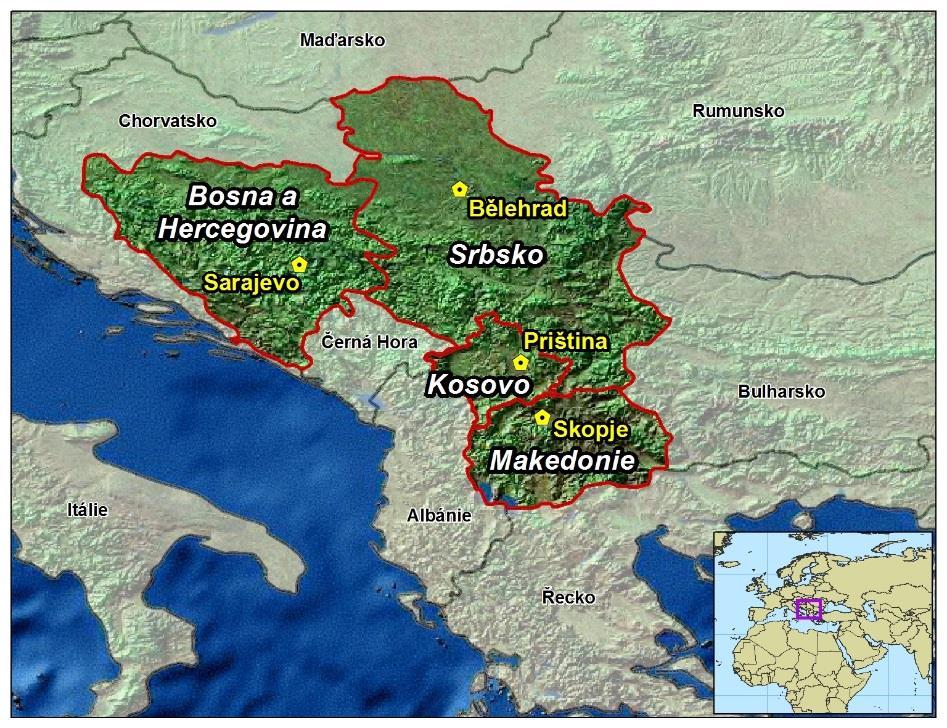REGION BALKÁN Bezpečnostní situaci Bosny a Hercegoviny, Kosova a Makedonie ohrožovaly převážně jejich vnitřní problémy.