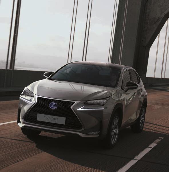 NOVÝ LEXUS NX VERZE F SPORT MIMOŘÁDNĚ VÝ IMEČNÁ NOVÁ VERZE NX F SPORT E VYLADĚNA NA VĚTŠÍ DYNAMICKOU VÝKONNOST, SENZOR PŘÍČNÉHO A PODÉLNÉHO ZRYCHLENÍ ZVYŠU E VÁŠ PROŽITEK Z ÍZDY.