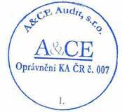 Ověření jsme provedli v souladu s Mezinárodními auditorskými standardy a souvisejícími aplikačními doložkami Komory auditorů České republiky.