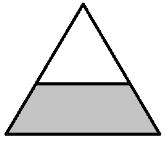 22. STŘEDOVÉ ČÍSLO V trojúhelníku jsou na bílých polích čísla: 4, 5, 6, 7, 8, 9. Ve středovém nejtmavším šedém poli je neznámé číslo. Ve světle šedých jsou čísla: 1, 2, 3, 12, 13, 14, 15, 16, 17.