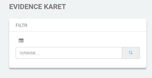 Editace osobních údajů Jednotlivé karty s osobními údaji lze snadno editovat. V záložce Kartotéka / Evidence karet v seznamu karet vyhledáte kartu, ve které chcete změnit osobní údaje.