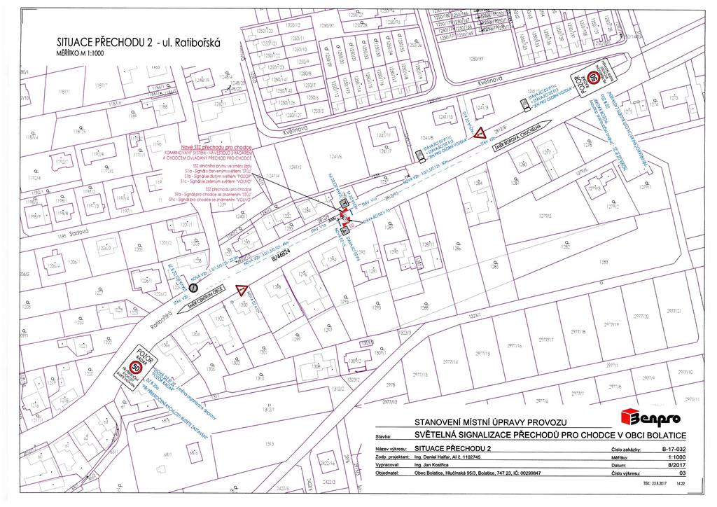 1250/12 1250/37!50?28 SITUACE PŘECHODU 2 - ul. Ratibořská MĚŘÍTKO M 1:1000 1250/11 1250/10 \l250/3o\ 1250/39 250/14* 1187/1 1248/19 1248/4 1248/2C 48/20. 1250/123 1250/141 1250/8 1250/7 1250/6 v -srn.