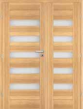 Dvoukřídlé dveře jsou vyrobeny na základě nabízených jednokřídlých dveří deskových STANDARD, rámových STILE a TWIN ve stejném provedení: odstín, provedení hrany křídla (STANDARD a SOFT, STILE),