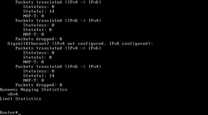 351: ICMPv6: Sent echo reply, Src=2001::A00:A, Dst=3001::A00:1 *Nov 12 09:51:23.351: ICMPv6: Received echo request, Src=3001::A00:1, Dst=2001:A *Nov 12 09:51:23.